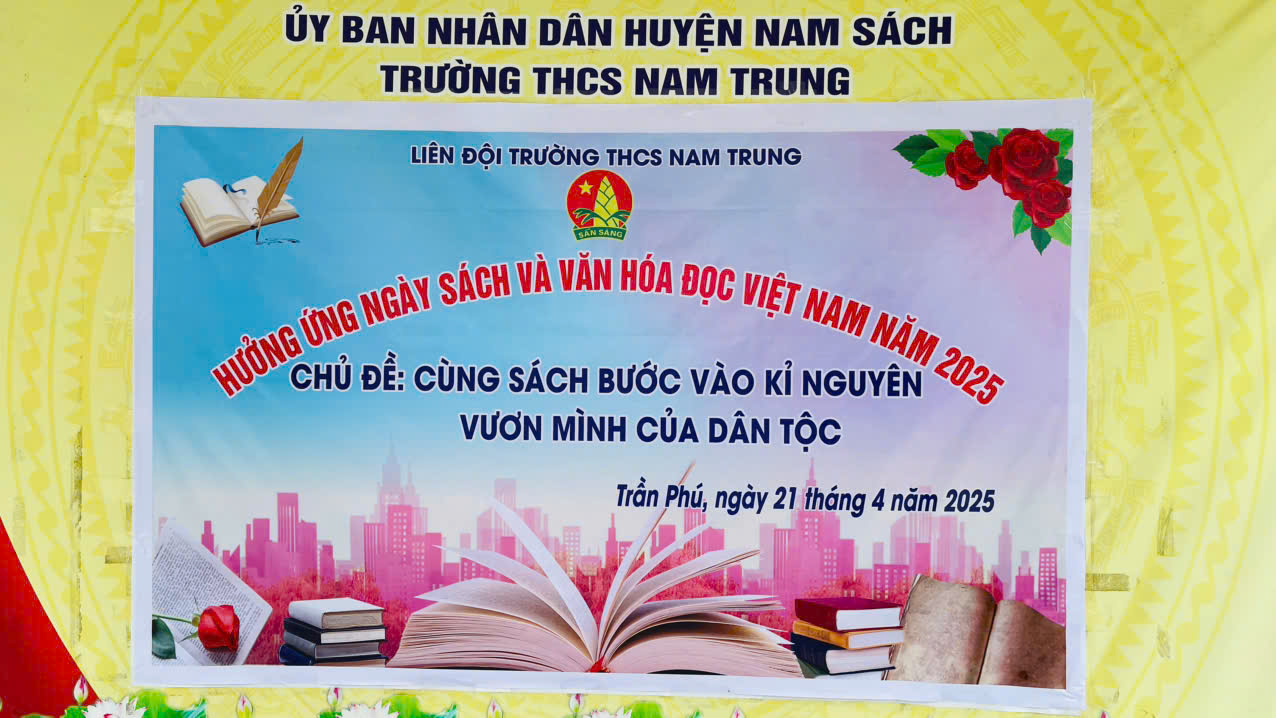 CHƯƠNG TRÌNH HƯỞNG ỨNG “NGÀY SÁCH VÀ VĂN HÓA ĐỌC VIỆT NAM NĂM 2025” Chủ đề: “Cùng sách bước vào kỷ nguyên vươn mình của dân tộc”