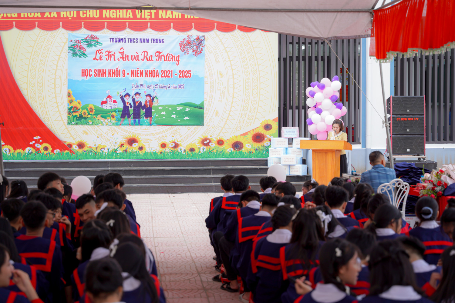 🎓 LỄ TRI ÂN VÀ TRƯỞNG THÀNH CỦA HỌC SINH LỚP 9 TRƯỜNG THCS NAM TRUNG – NIÊN KHÓA 2021–2025 🎓